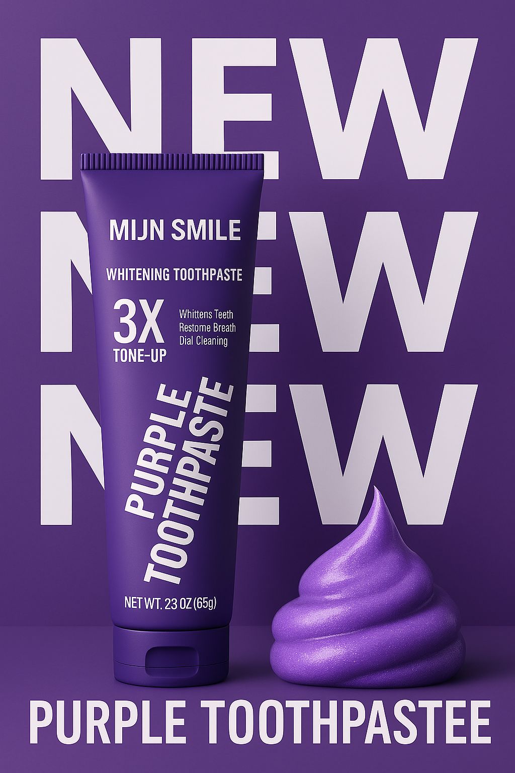 MijnSmile® NEW Purple Toothpaste